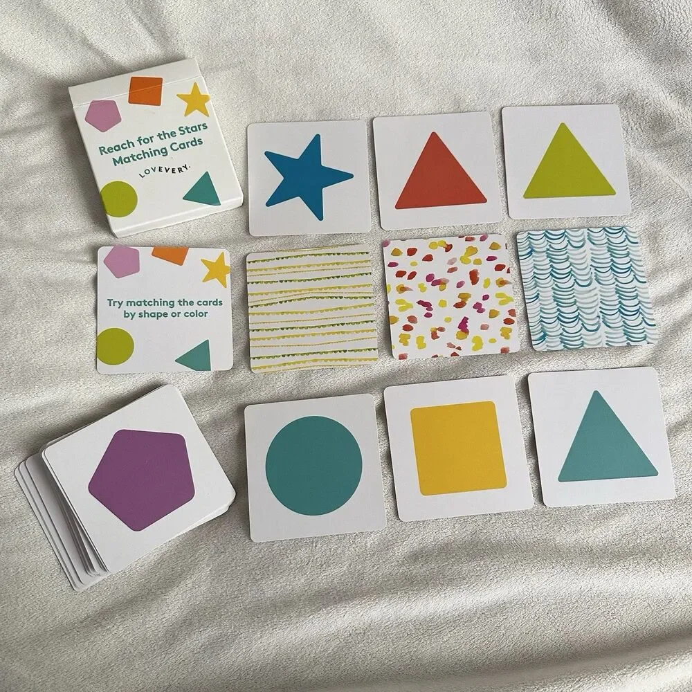 Lovevery Reach For The Stars Matching Cards Game Color Memory Skills